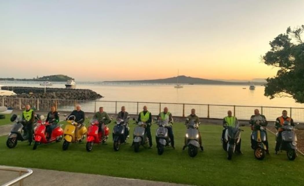 A team of scooter riders are currently travelling from Cape Reinga to Bluff in an effort to raise $200,000 for the Mental Health Foundation.