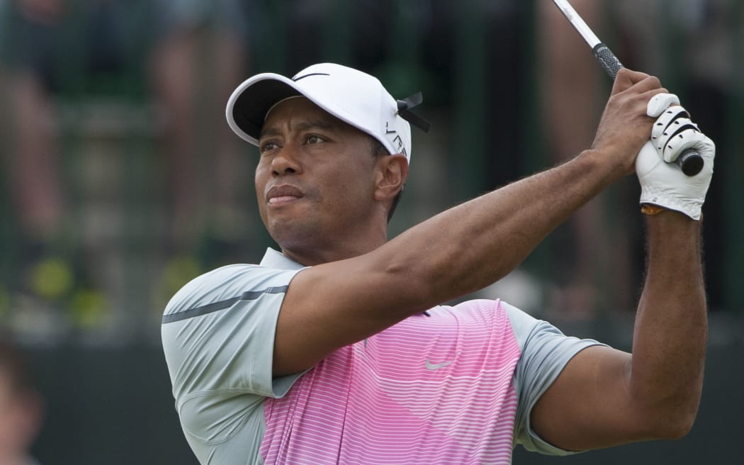 Tiger Woods playing at Hoylake, England. The Open Golf Championship, Round 3. 2014.