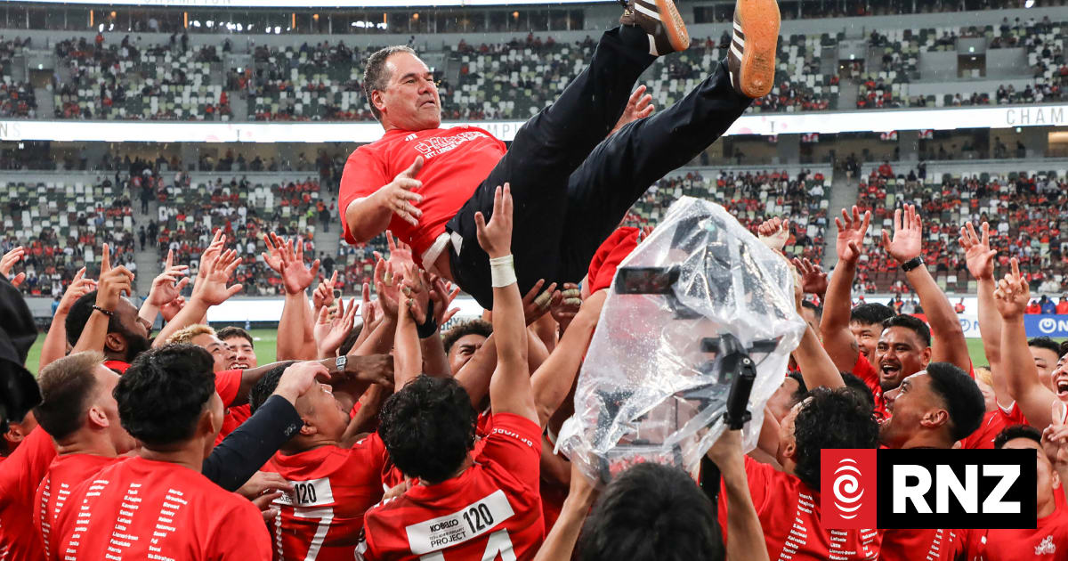 Rugby: All Blacks coach Dave Rennie ends Japan stint with championship ...