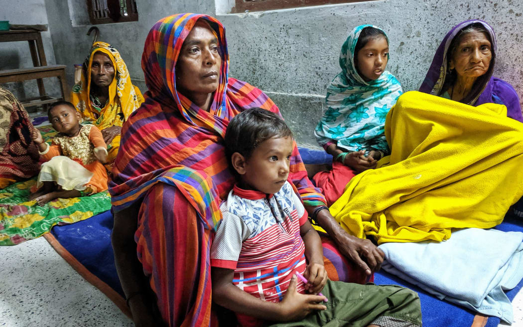 Bangladeshi coastal people takes shelter in Cyclone shelter center during cyclone Bulbul near Shundorban area in Bangladesh on 09th November, 2019. (Photo by Zakir Hossain Chowdhury/NurPhoto)