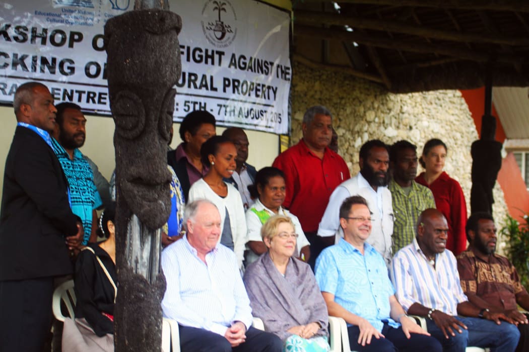 Participants of the workshop on the Fight against Illicit Trafficking of Cultural Objects held in Vanuatu. August 2015
