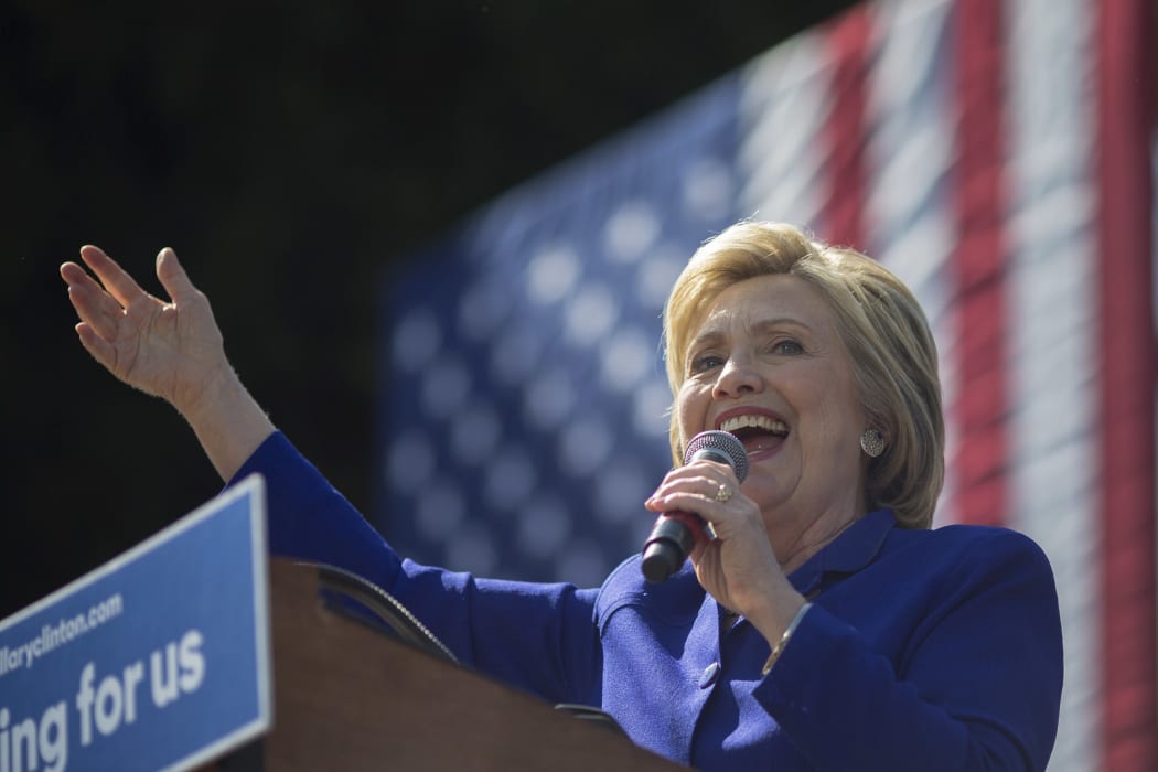 Democratic presidential candidate Hillary Clinton