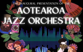 Aotearoa Jazz Orchestra publicity art.