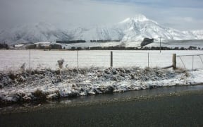 Winter landscape in western Southland