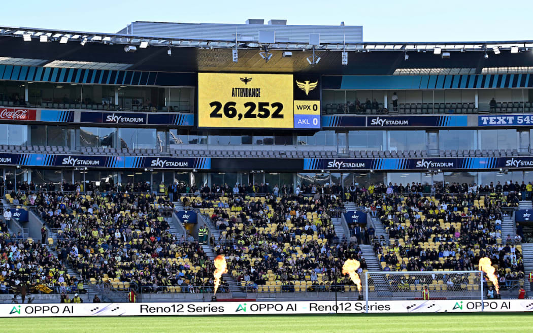 A-League - Wellington Phoenix v Auckland FC at Sky Stadium, Wellington.