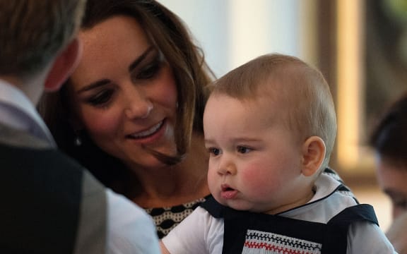 The Duchess of Cambridge and Prince George.