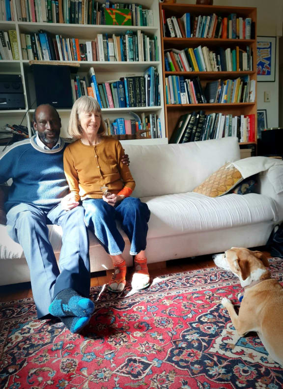 Coulibaly, Jenny and Cheetah- at home in Auckland