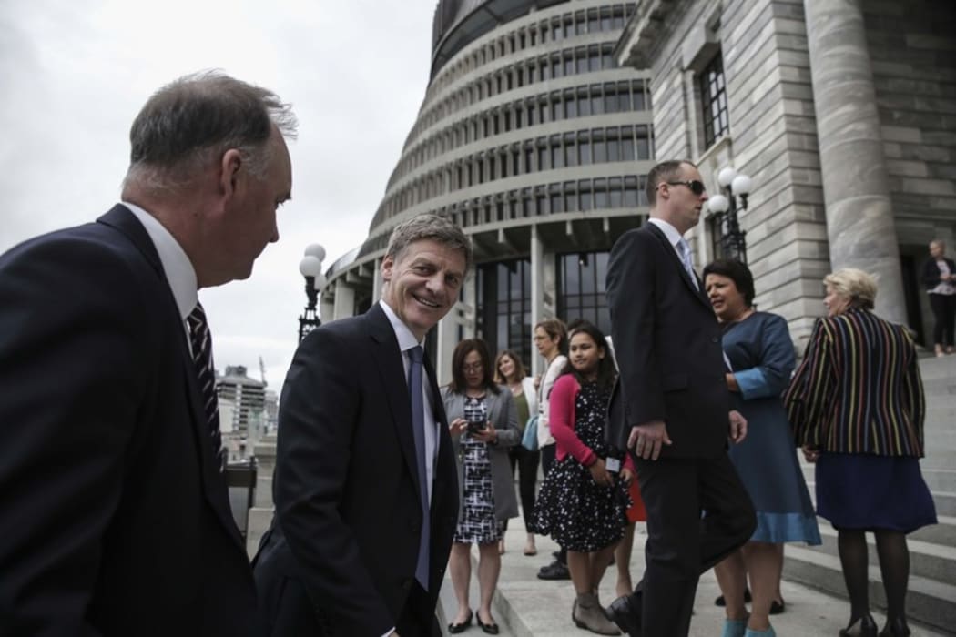 Bill English announced as the new Prime Minister of New Zealand, Paula Bennett as Deputy Prime Minister.