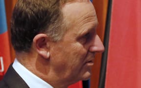 John Key at The Hague.