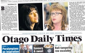 The RNZ resignation was front page news for four metropolitan daily papers on Wednesday.