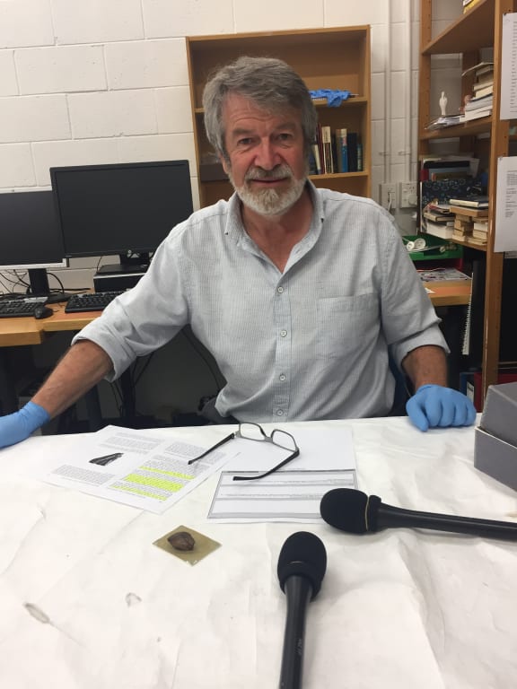 Dr Hamish Campbell, Te Papa’s geologist in residence from GNS Science.