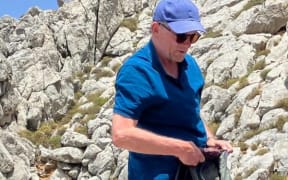 The picture of Dr Michael Mosley posted on Facebook with an appeal for information after he went missing while walking on holiday in Greece.