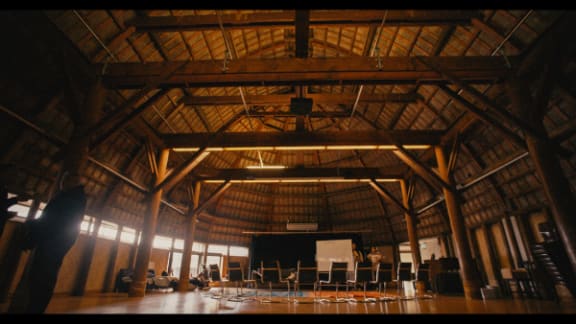 Inside the Maota Samoa fale