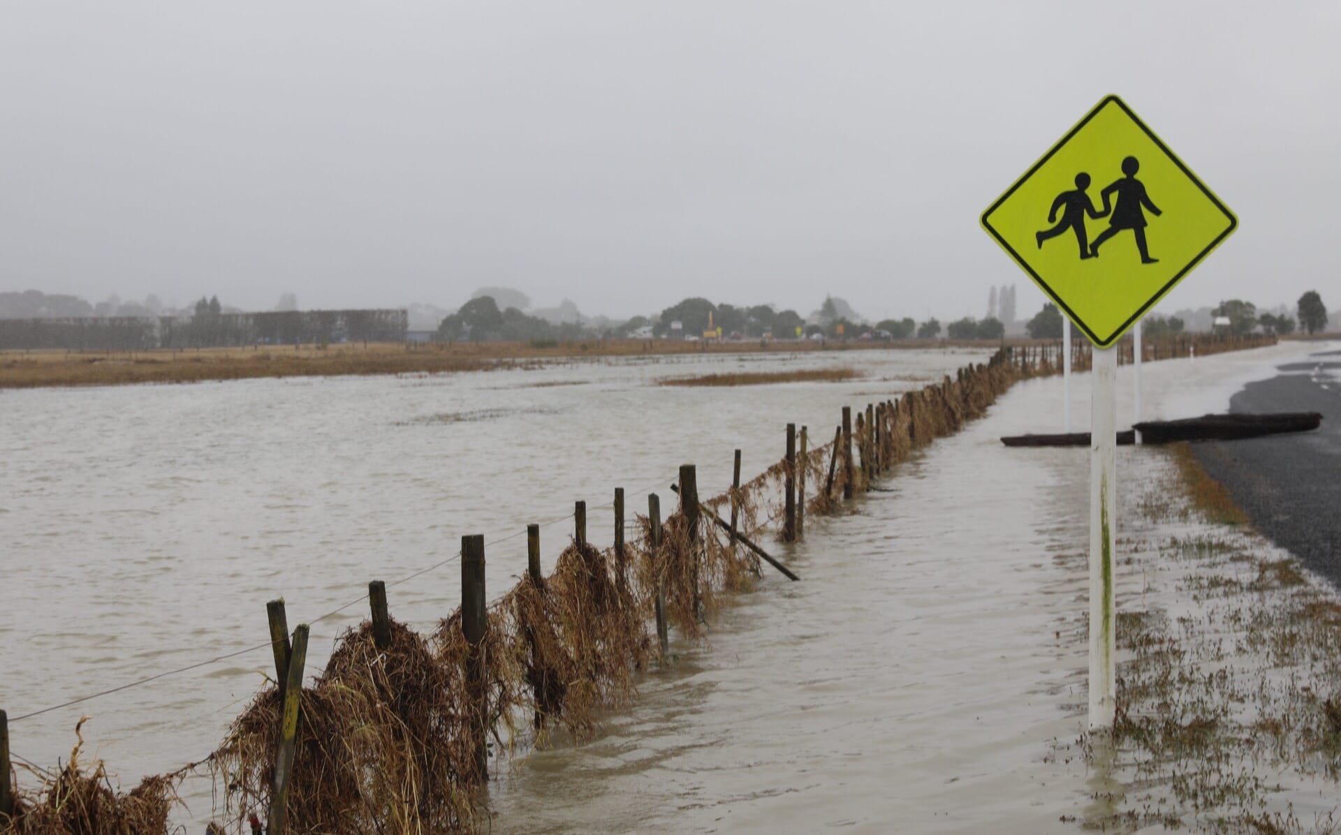 Flooding in Kaiaua.