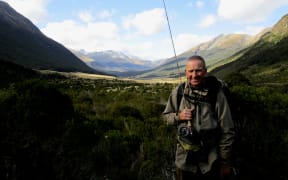 Robin Coupland walking a South Island valley.