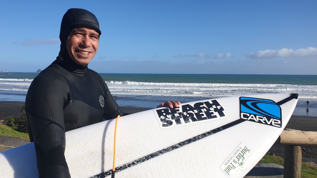 Taranaki paddleboarder Jamie Mahia-Andrews.