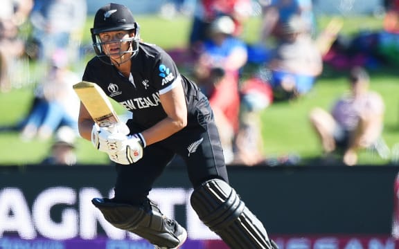 Suzie Bates during the ICC Women's World Cup v Pakistan 2022 in Christchurch, March 2022.