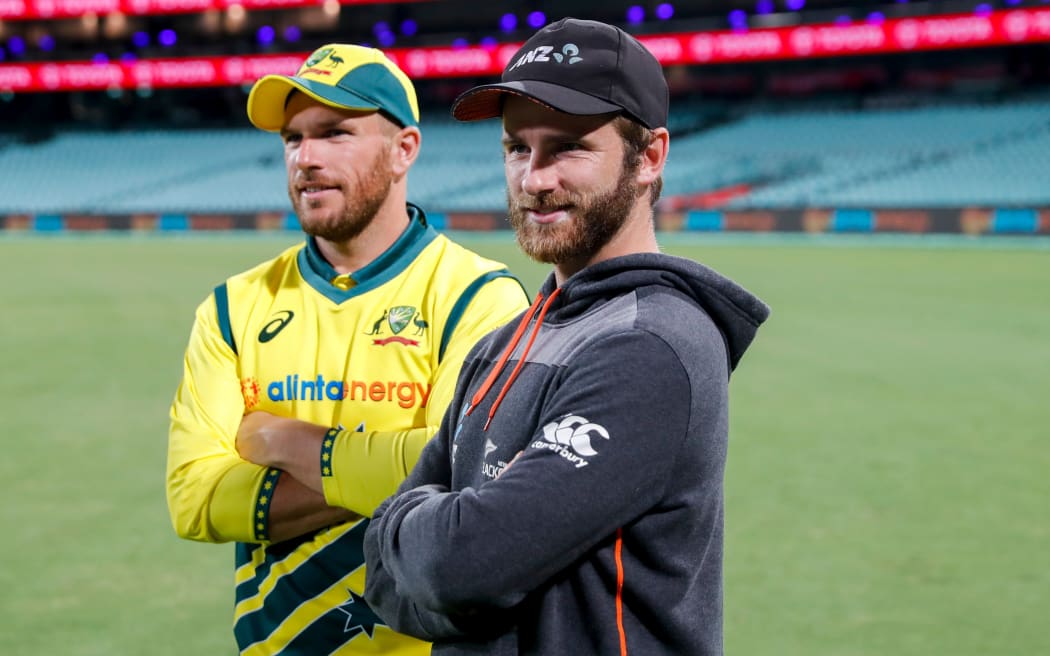 Captains, Kane Williamson of the Blackcaps and Aaron Finch of Australia. International One Day Cricket. Australia v New Zealand Blackcaps, ChappellâHadlee Trophy, Game 1. Sydney Cricket Ground, NSW, Australia. 13 March 2020.