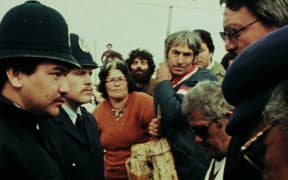 A still from the film Bastion Point - Day 507