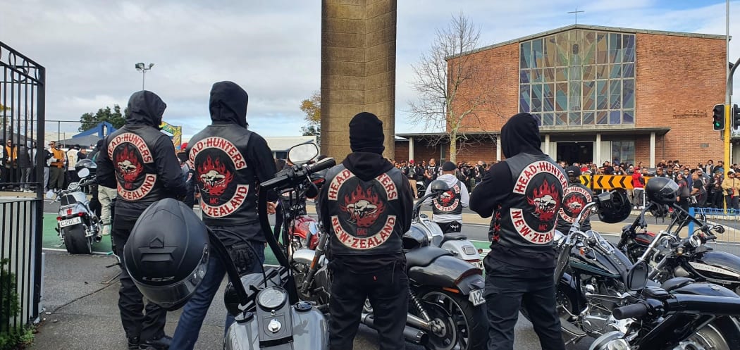 Head Hunters gang funeral at St Joseph's Catholic Church in Grey Lynn.