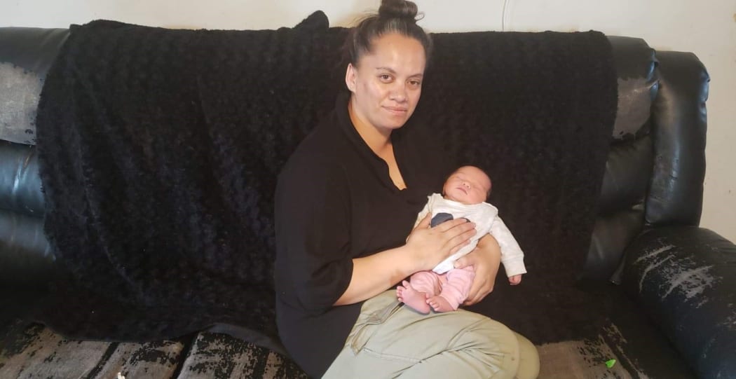 Carolyn Hautapu gave birth to Oriwia at Palmerston North Hospital under lockdown with no whānau support.