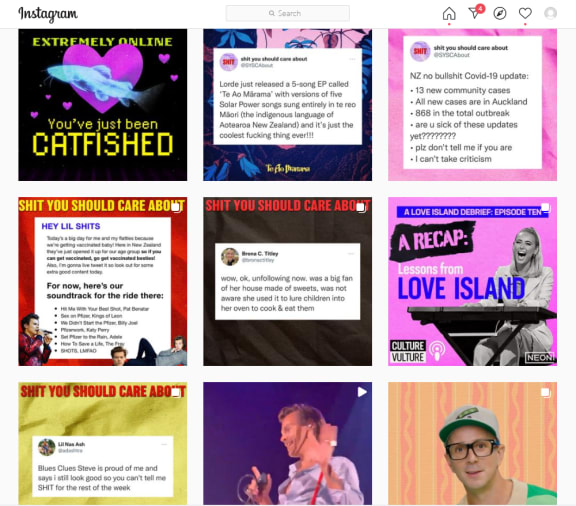 Screenshot of Shit You Should Care About Instagram account