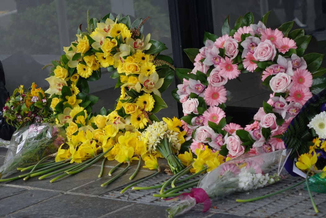 Wreaths were laid to mark a year since the  fatal shootings at the Ashburton WINZ office.