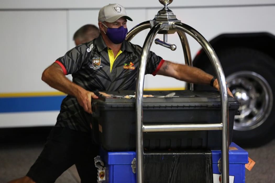 PNG Hunters coach Matt Church.