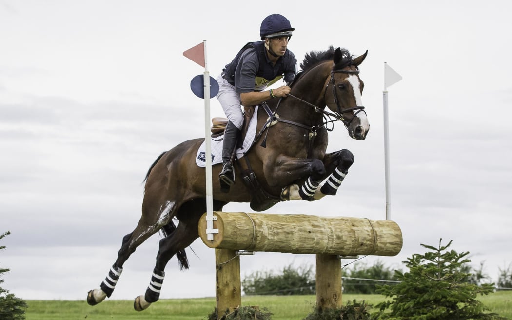 The New Zealand equestrian Tim Price and his horse Wesko.