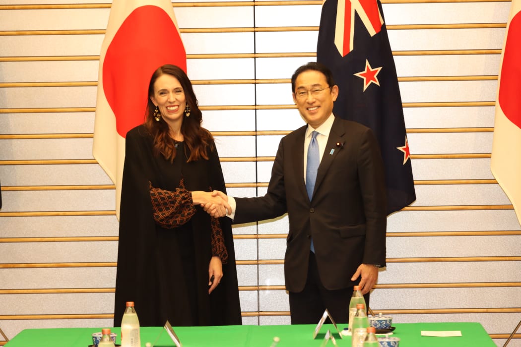 Prime Minister Jacinda Ardern and Japanese Prime Minister Fumio Kishida had their first meeting in Tokyo on 22 April 2022.