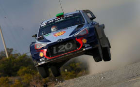 Hayden Paddon during the Rally of Mexico.