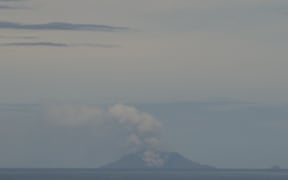 Volcanic activity on Whakaari - White Island.