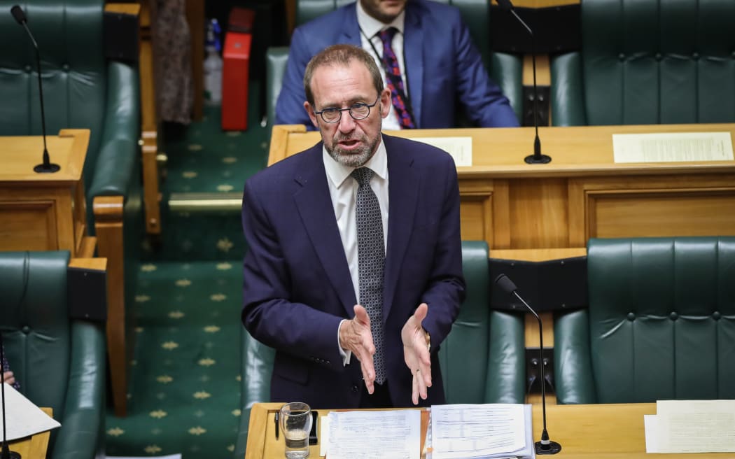 Labour MP Andrew Little debating in the House