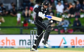 Devon Conway of the Black Caps during the 2nd ODI cricket match, Black Caps Vs Bangladesh, Hagley Oval, Christchurch, New Zealand. 23rd March 2021.