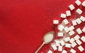 A 375 millilitre can of Coca-Cola contains about seven teaspoons of added sugar.