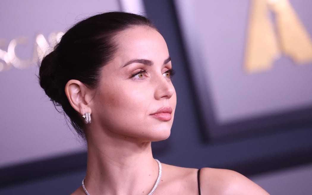 Cuban actress Ana de Armas arrives for the Academy of Motion Picture Arts and Sciences' 13th Annual Governors Awards at the Fairmont Century Plaza in Los Angeles on November 19, 2022. (Photo by Tommaso Boddi / AFP)