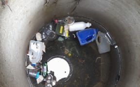 Rubbish in Carterton’s wastewater network.