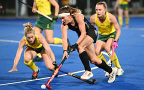 Tessa Jopp of New Zealand Black Sticks Women versus Australia, 2022.