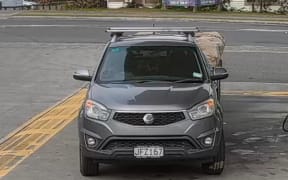The vehicle of Tāngarākau homocide victim Adrian Humphreys' pulls into BP Taumaranui service station on 6 May.