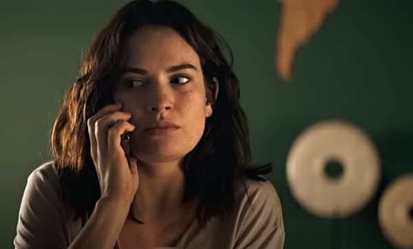 Lily James in Relay.