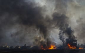 Two homes burn after being consumed by wildfire in Colorado