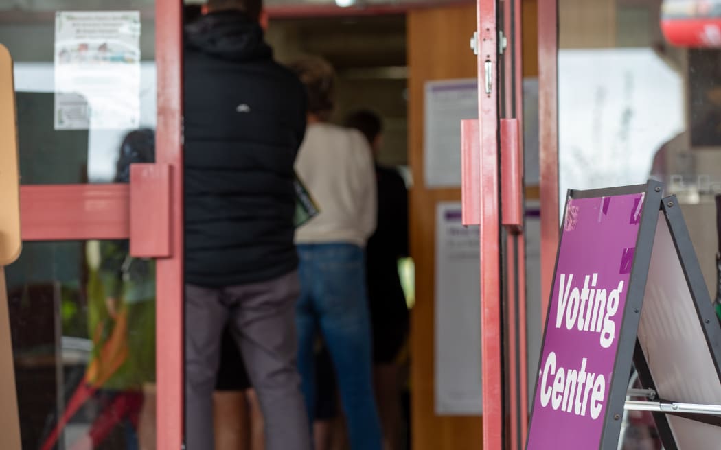 A voting station in the Hunter electorate, north of Sydney. 