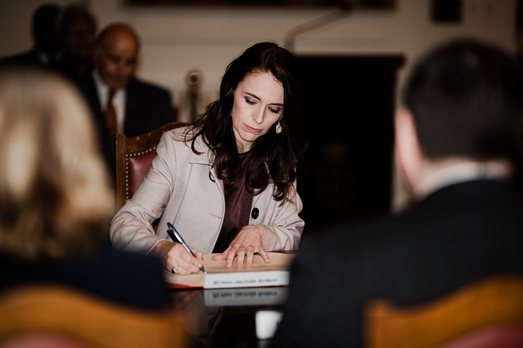 Prime Minister Jacinda Ardern is sworn in for her second term.