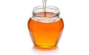 Honey in jar