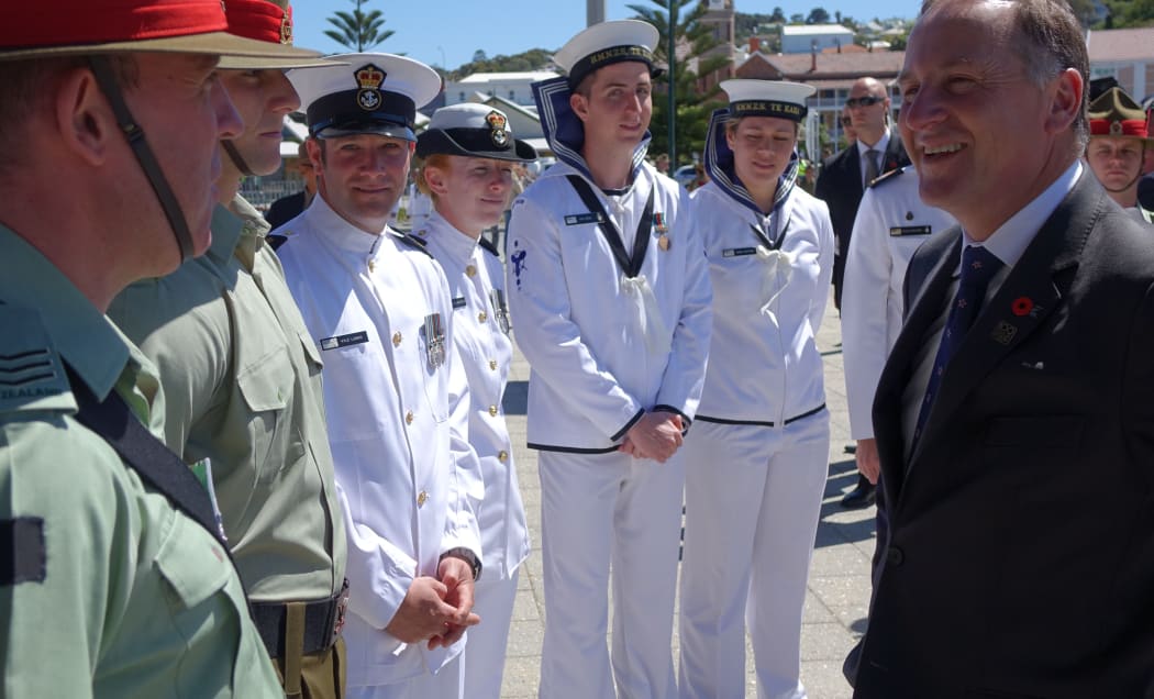 John Key in Albany