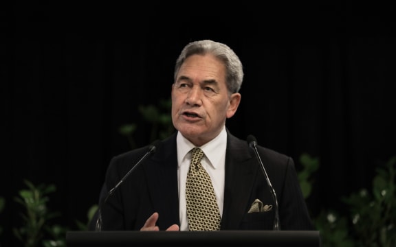 New Zealand First leader Winston Peters at his 2020 election campaign launch.