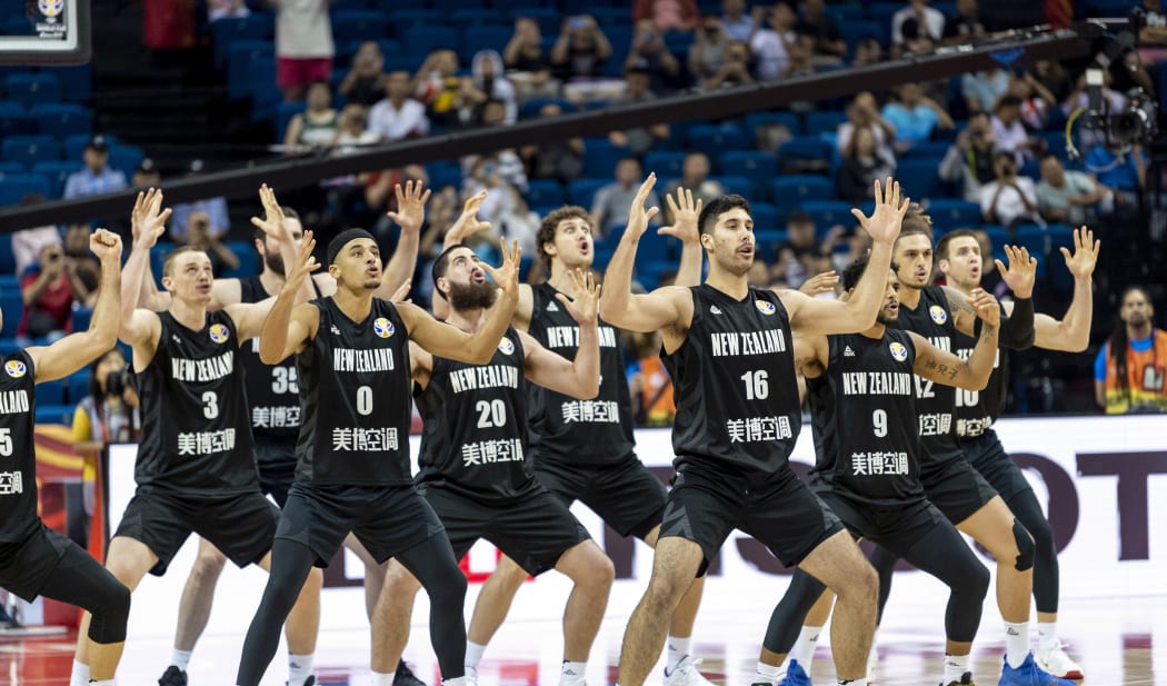 Tall Blacks perform the haka