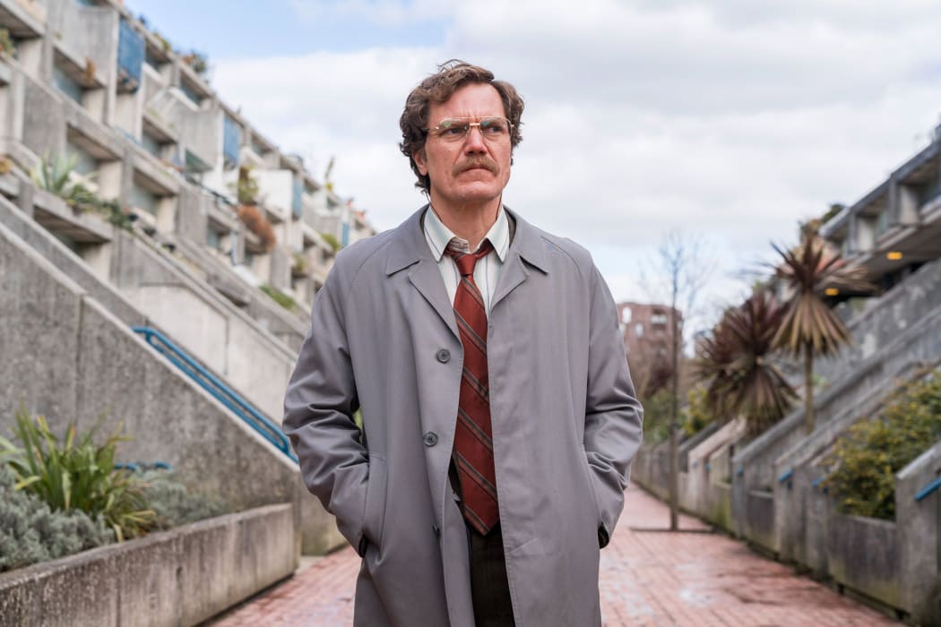 Michael Shannon portrays Kurtz and The Barbican portrays The Munich Olympic Village in The Little Drummer Girl.