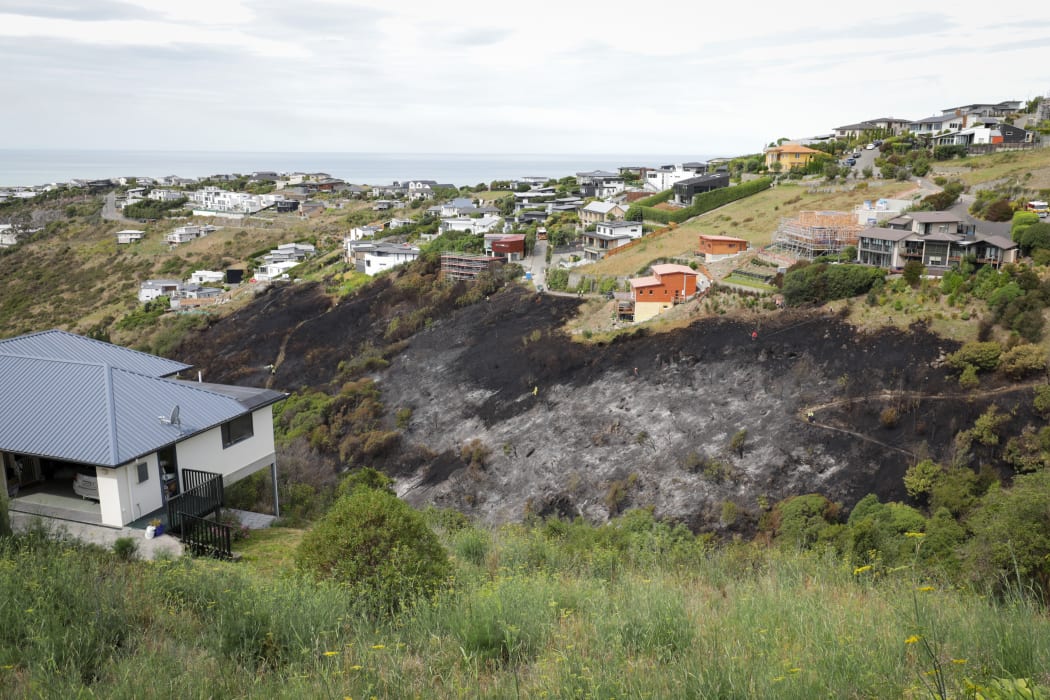 Fire crews brought a blaze in Christchurch's Port Hills under control on 25 January.