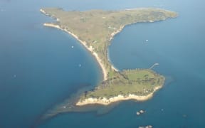 Aerial view of Motuihe Island